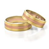 Roumee Trauringe in Gelbgold & Rotgold