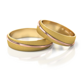 Roumee Trauringe in Gelbgold & Rotgold