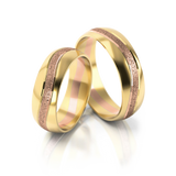 Roumee Trauringe in Gelbgold & Rotgold