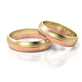Roumee Trauringe in Gelbgold & Rotgold