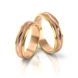 Roumee Trauringe in Gelbgold & Rotgold