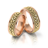 Roumee Trauringe "Palermo Poetica" in Rotgold & Gelbgold