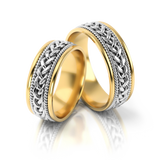 Roumee Trauringe "Palermo Poetica" in Gelbgold & Weißgold
