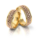 Roumee Trauringe "Palermo Poetica" in Gelbgold & Rotgold