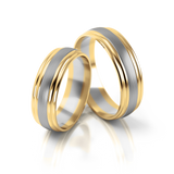 Roumee Trauringe in Gelbgold & Weißgold