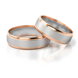 Roumee Trauringe in Rotgold & Weißgold