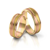 Roumee Trauringe in Gelbgold & Rotgold