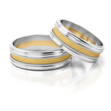 Roumee Trauringe "Toscana Ties" in Weißgold & Gelbgold