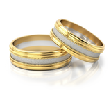 Roumee Trauringe "Toscana Ties" in Gelbgold & Weißgold