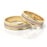 Roumee Trauringe in Gelbgold, Weißgold & Rotgold
