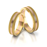Roumee Trauringe in Gelbgold & Rotgold