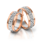 Roumee Trauringe in Rotgold & Weißgold