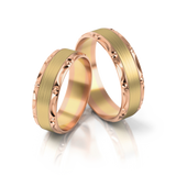 Roumee Trauringe in Gelbgold & Rotgold