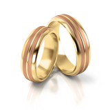 Roumee Trauringe in Rotgold & Gelbgold