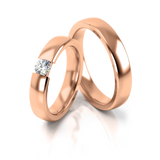 Roumee Trauringe Spannring in Roségold