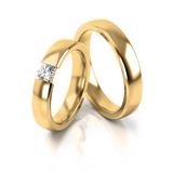 Roumee Trauringe Spannring in Gelbgold