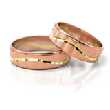 Roumee Trauringe in Rotgold & Gelbgold