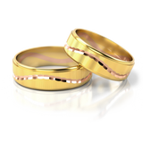 Roumee Trauringe in Gelbgold & Rotgold
