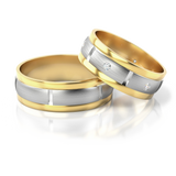 Roumee Trauringe in Gelbgold & Weißgold