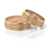 Roumee Trauringe in Rotgold & Gelbgold