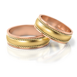 Roumee Trauringe "Romana Romanza" in Rotgold & Gelbgold