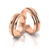 Roumee Trauringe "Venezia Eleganza" in Roségold
