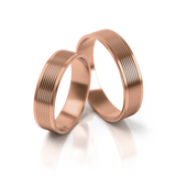 Roumee Trauringe "Sixfold Unity" in Rotgold