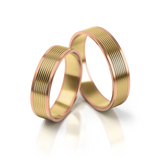 Roumee Trauringe "Sixfold Unity" in Rotgold & Gelbgold