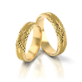Roumee Trauringe "Mystic Gael Rings" in Gelbgold