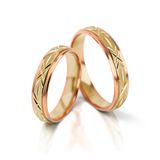 Roumee Trauringe "Celtic Eternity" in Rotgold & Gelbgold