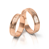 Roumee Trauringe "Corfu Elegance" in Rotgold