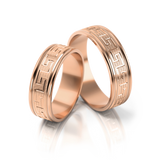Roumee Eheringe "Mykonos Magic" in Rotgold