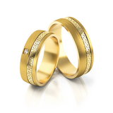 Roumee Trauringe "Athens Affection" in Gelbgold