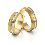 Roumee Trauringe "Athens Affection" in Gelbgold & Weißgold