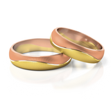 Roumee Trauringe in Rotgold & Gelbgold