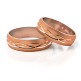 Roumee Trauringe in Rotgold