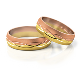 Roumee Trauringe in Rotgold & Gelbgold