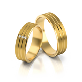 Roumee Trauringe "Unity Brilliance" in Gelbgold