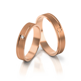 Roumee Trauringe in Rotgold