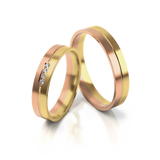 Roumee Trauringe in Gelbgold & Rotgold