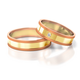 Roumee Trauringe in Rotgold & Gelbgold