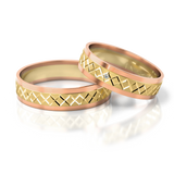 Roumee Trauringe in Rotgold & Gelbgold