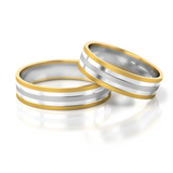 Roumee Trauringe in Gelbgold & Weißgold
