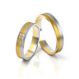 Roumee Trauringe in Gelbgold & Weißgold