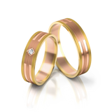 Roumee Trauringe in Gelbgold & Rotgold