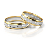 Roumee Trauringe in Gelbgold & Weißgold