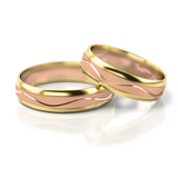 Roumee Trauringe in Gelbgold & Roségold