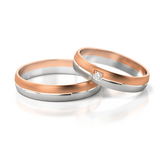 Roumee Trauringe in Rotgold & Gelbgold