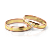 Roumee Trauringe in Rotgold & Gelbgold