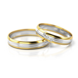 Roumee Trauringe in Gelbgold & Weißgold